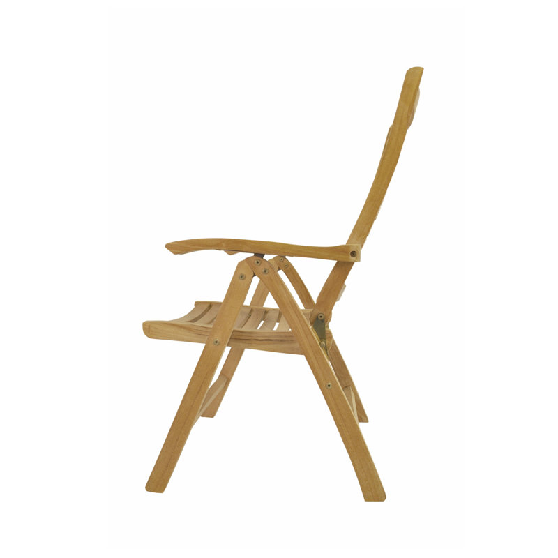 Carina Teak 5-Position Outdoor Reclining Lounge Chair