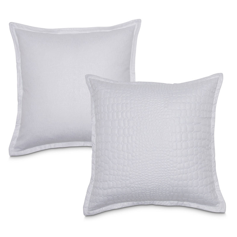 Contemporary Brilliance King Cotton Coverlet Set in White