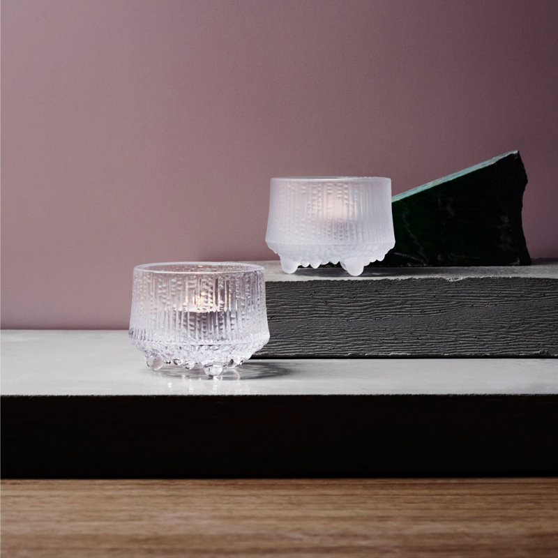 Lapland Ice-Inspired Clear Glass Votive Holder