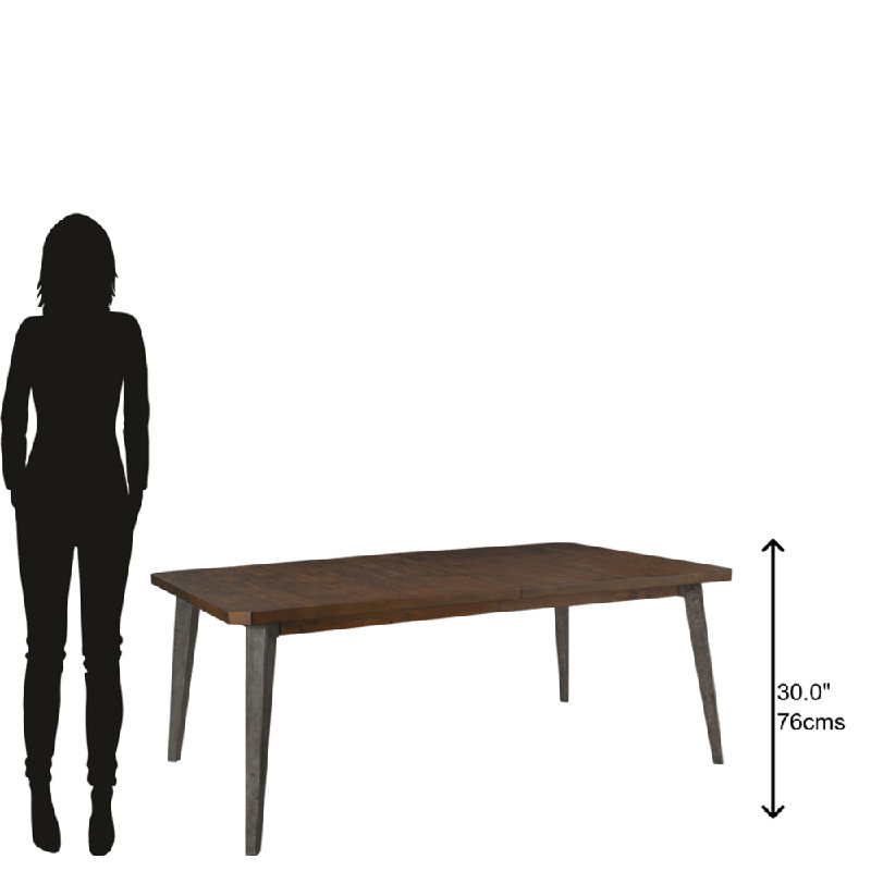 Transitional Monterey Extendable Solid Wood Dining Table in Deep Brown