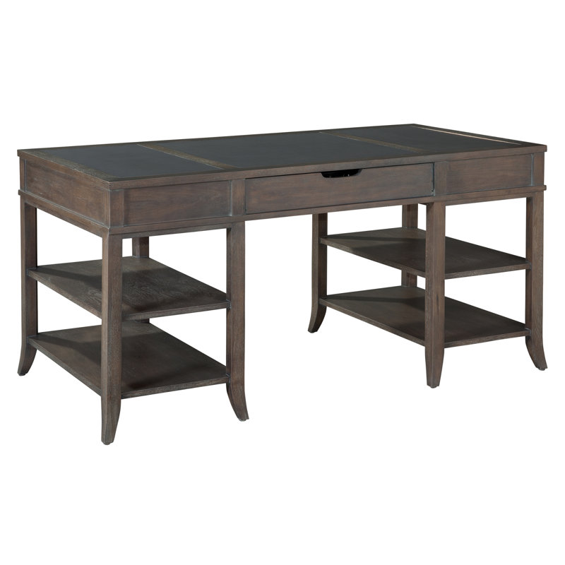 Davida Gray-Brown Executive Home Office Desk with Drawers
