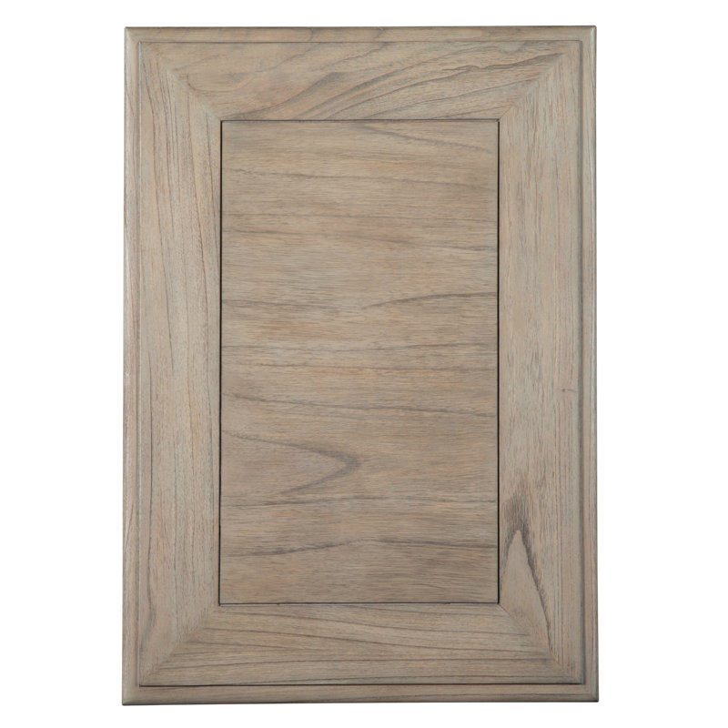 Traditional Brown Mindi Wood Side Table with 3 Drawers