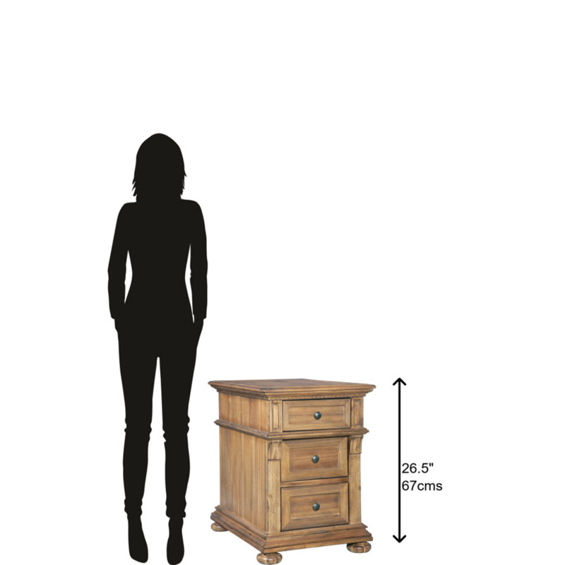 Wellington Hall Traditional Beige Side Table with Soft Close Drawers