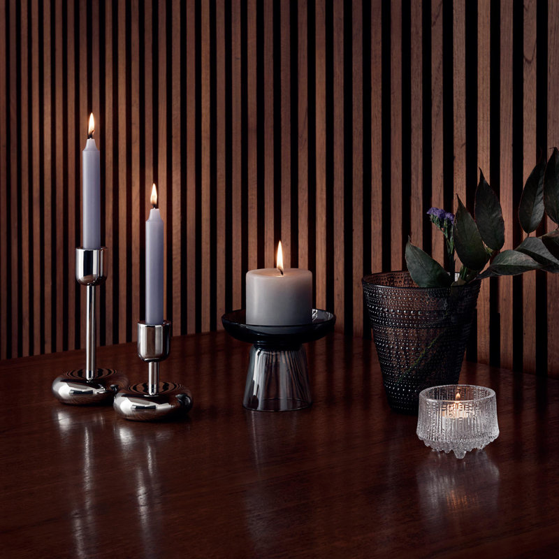 Lapland Ice-Inspired Clear Glass Votive Holder