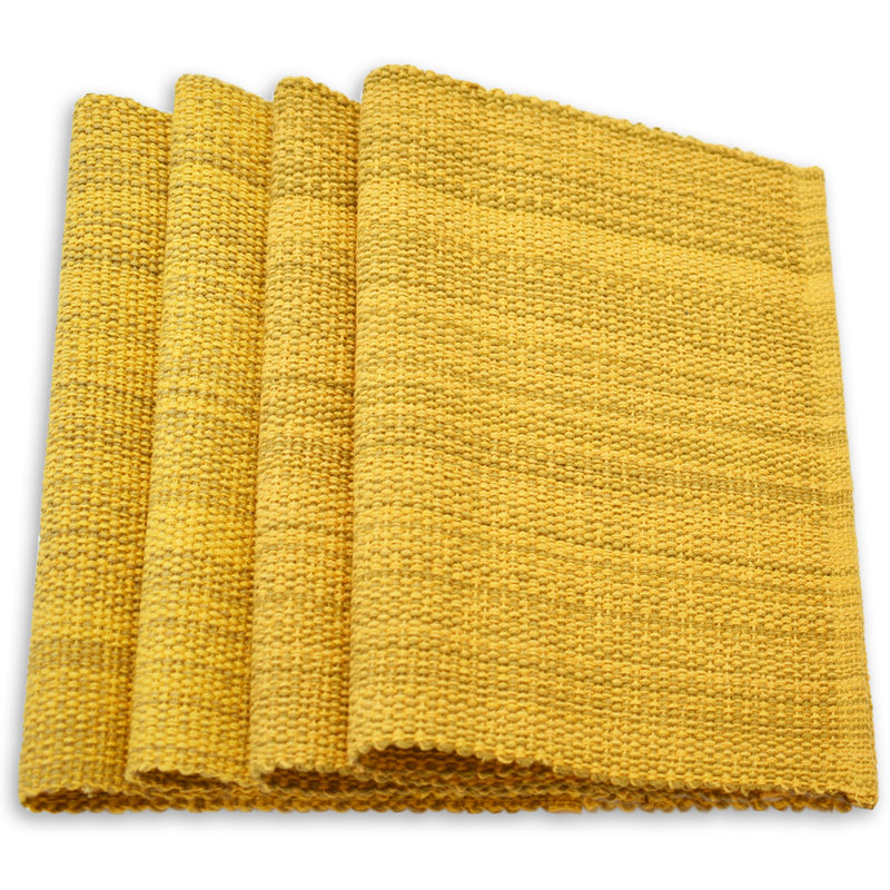 Dijon Cotton Handwoven Rectangle Placemats Set of 4