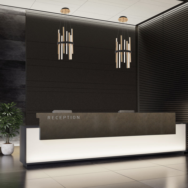 Harmonix Aged Brass & Black LED Drum Pendant, Indoor/Outdoor