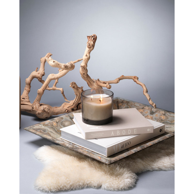 Rorschach Grey and Cream Lacquer Decorative Tray