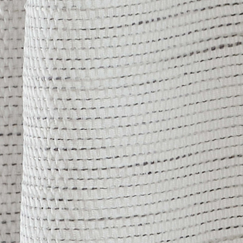 Gray Pleated Sheer Linen Back Tab Curtains, 96-inch