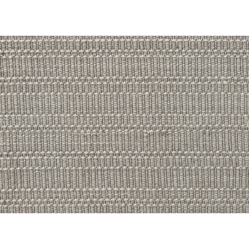Charlevoix Light Grey Flatweave Synthetic Rug 5' x 8'