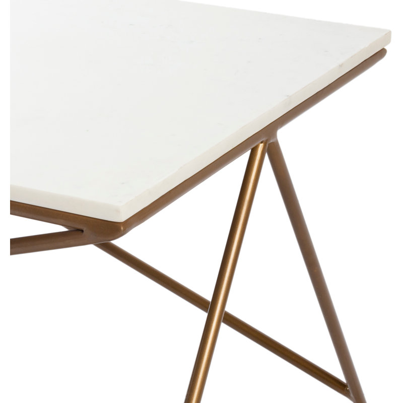 Norah Rectangular Marble 47" Modern Coffee Table