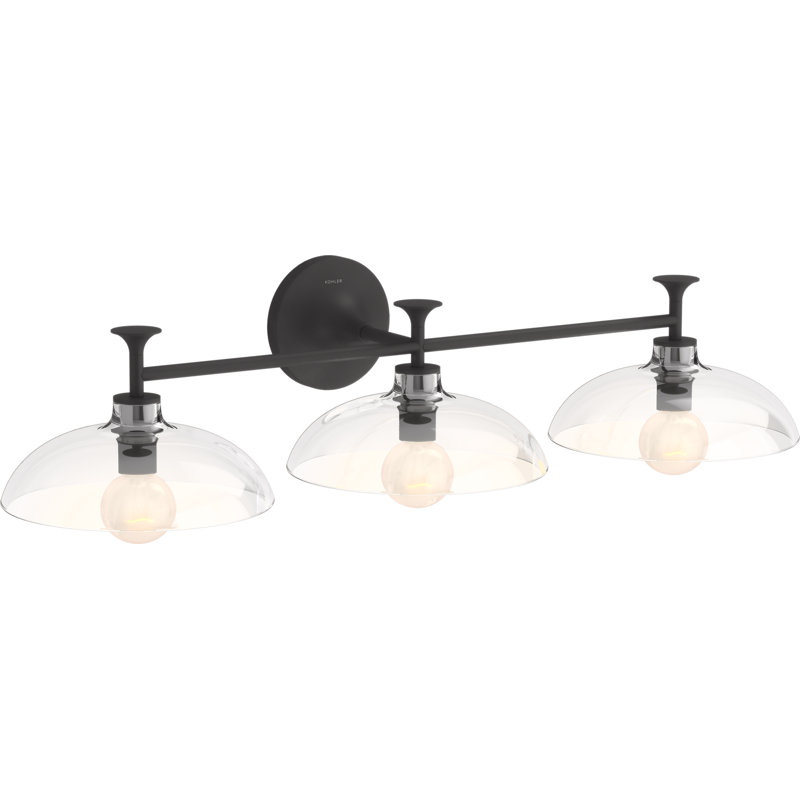 Tone 31" Black Outdoor Midcentury Modern Direct Wired Sconce