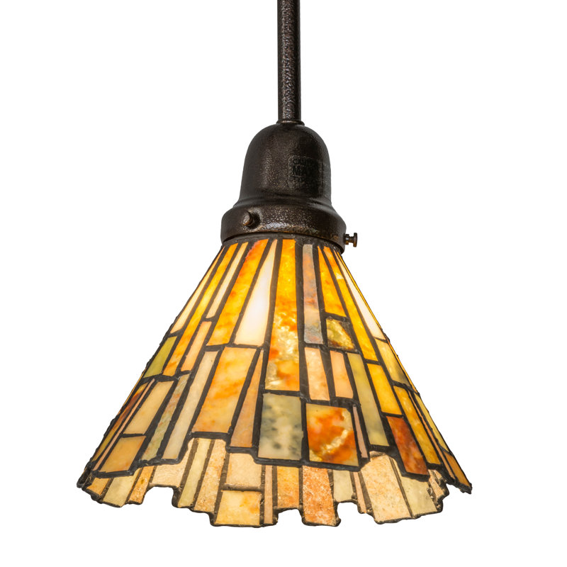 Delta Jadestone 4-Light Black and Yellow Island Pendant