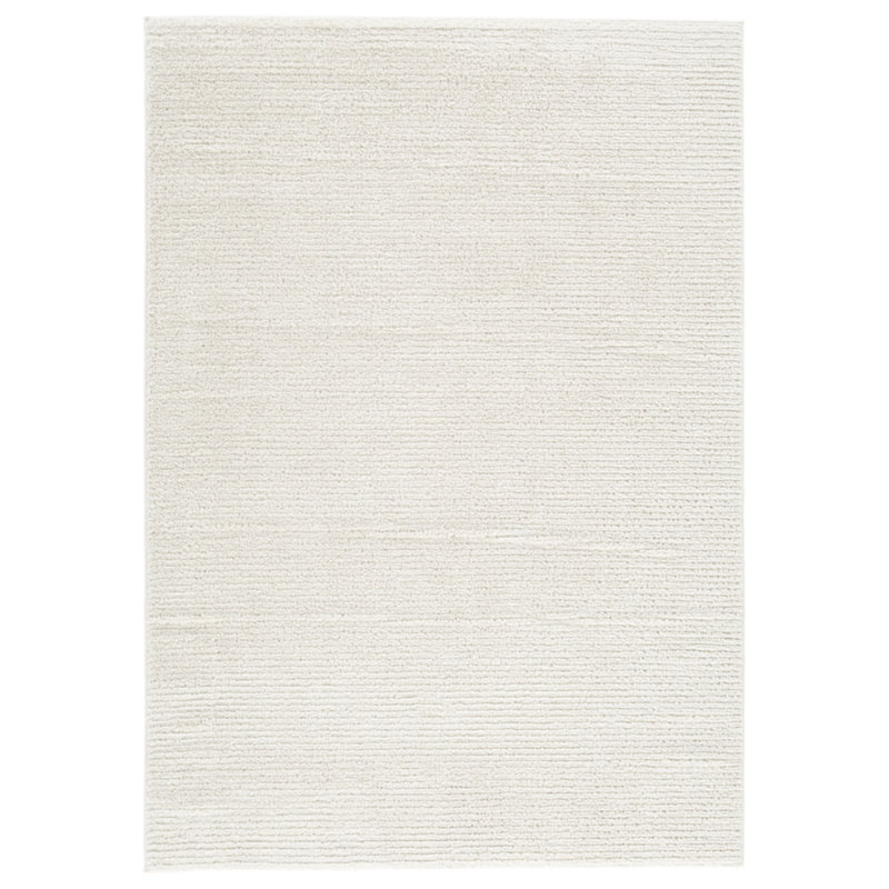 Sethmond Contemporary Ivory Striped Medium Synthetic Area Rug