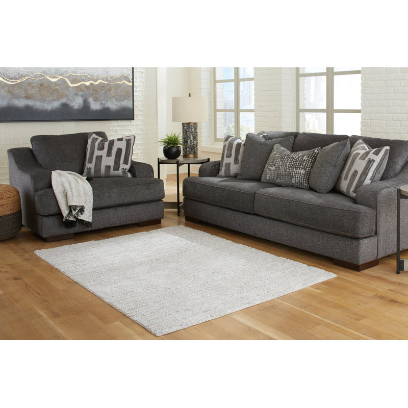 Ivygail 5' x 7' Gray Abstract Tufted Area Rug