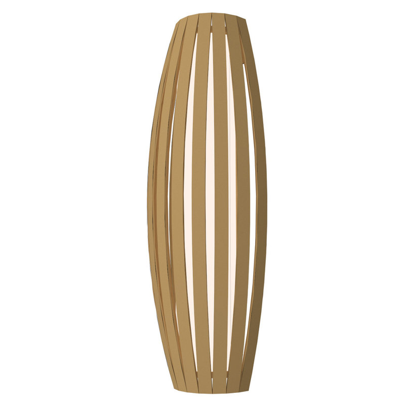 Imbuia Wood LED Wall Sconce with Integrated Module