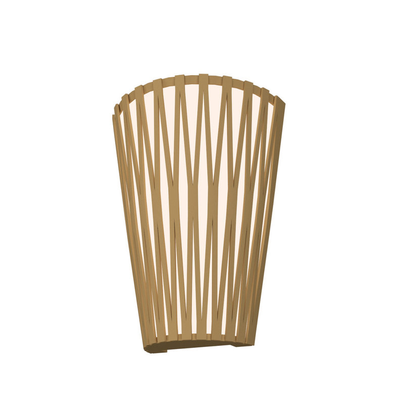 Maple Wood Modern LED Flush Mounted Sconce