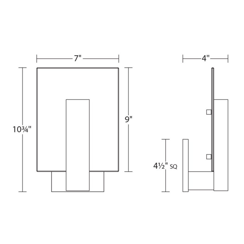 Bronze and White Dimmable LED Wall Sconce
