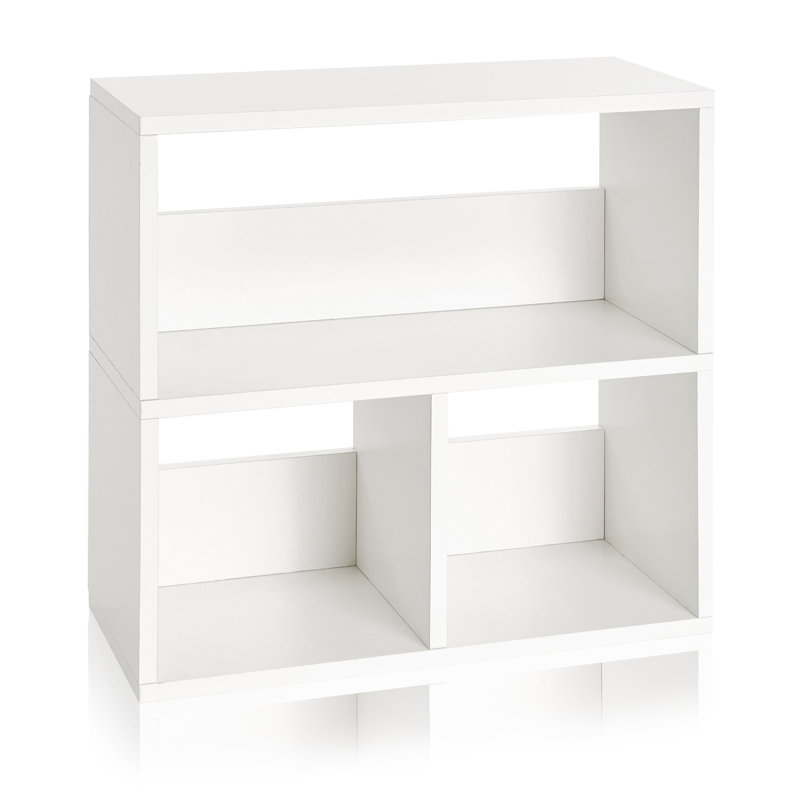White 3-Shelf Eco-Friendly Cube Bookcase