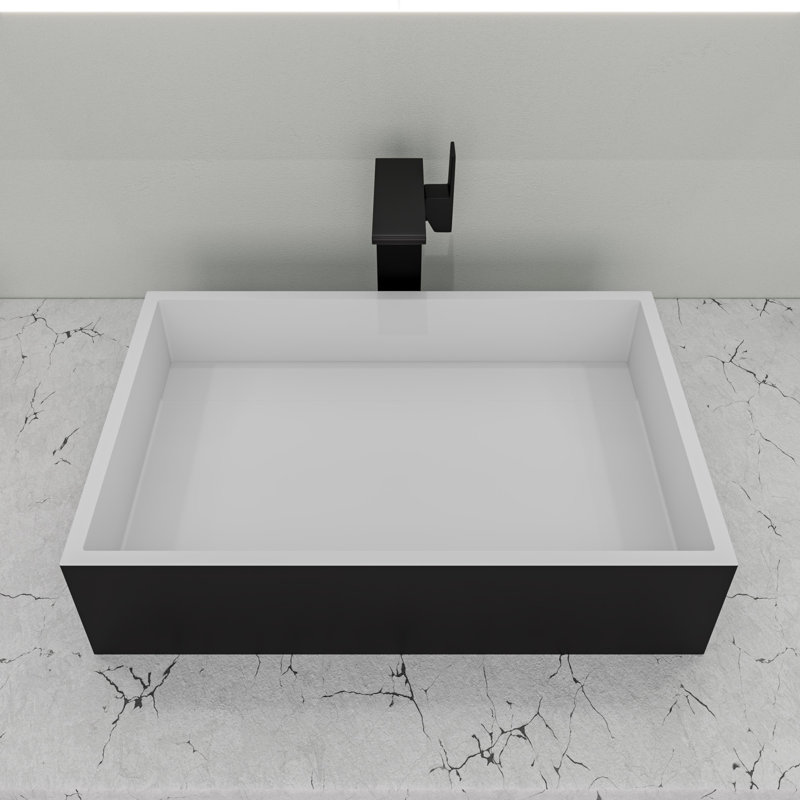 Matte Black Tall Single-Handle Bathroom Faucet