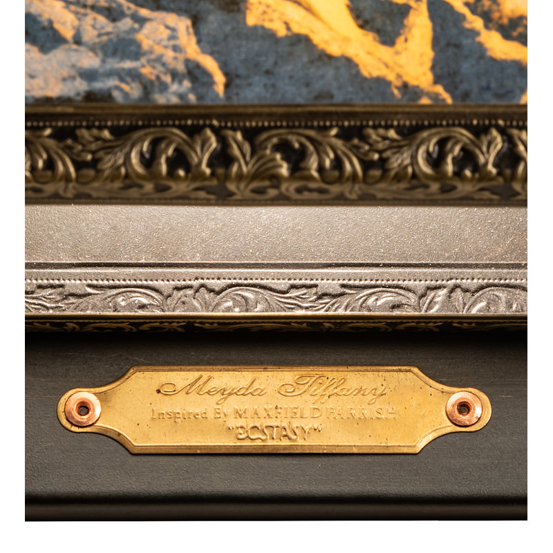 Maxfield Parrish Ecstacy 11'' Beige Glass Rectangle Sconce