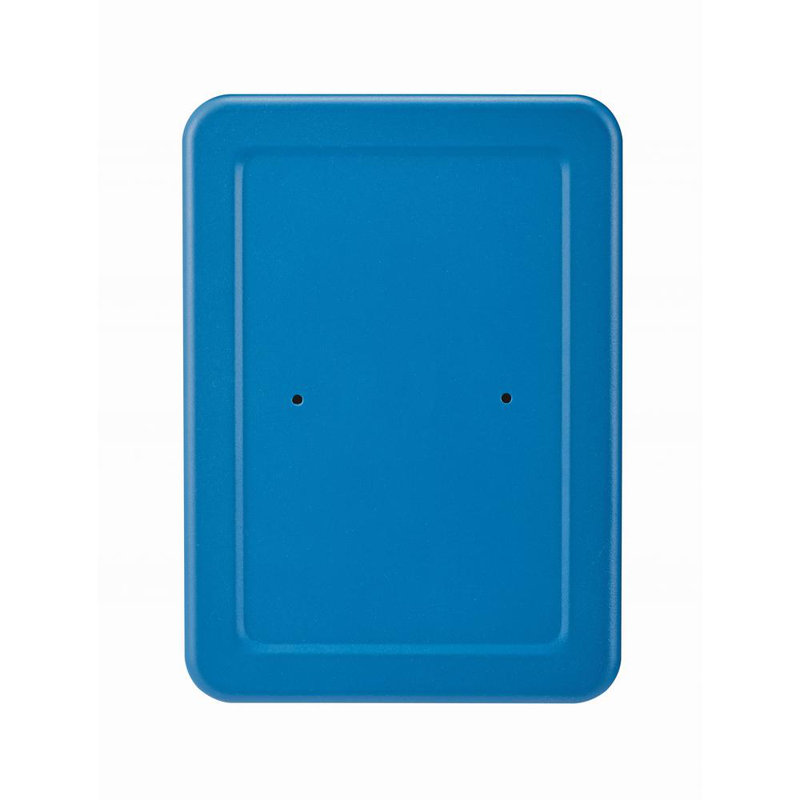 Blue Steel Wall-Mount Key Cabinet with Secure Lock