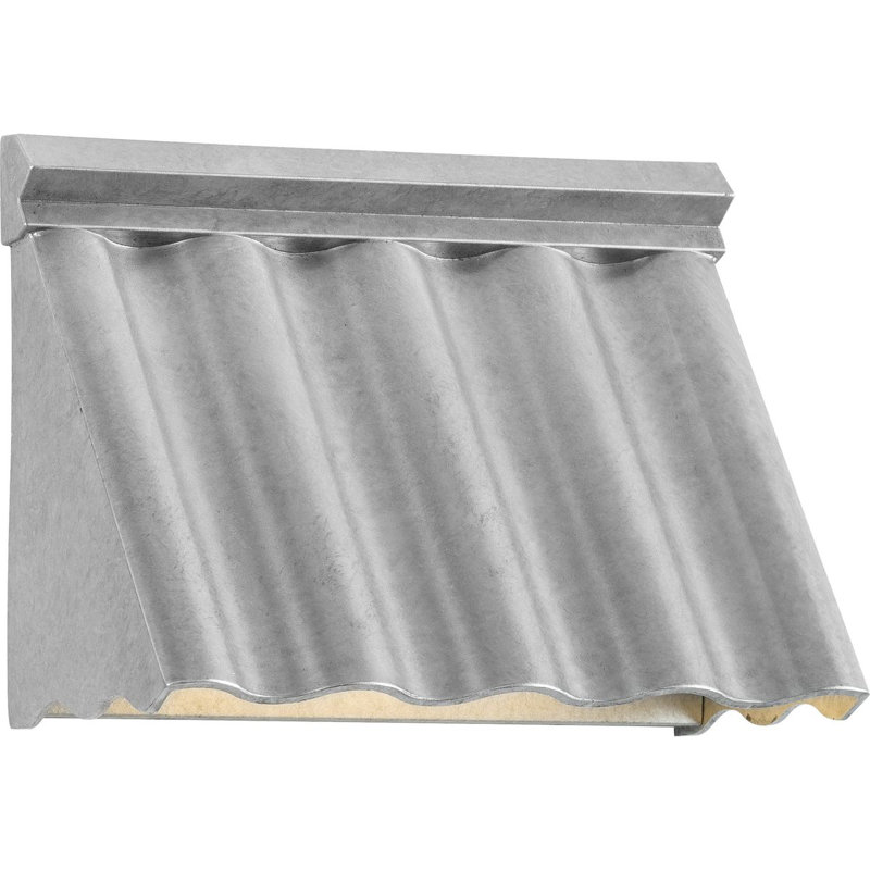 Galvanized Finish LED Outdoor Wall Light with Etched Lens