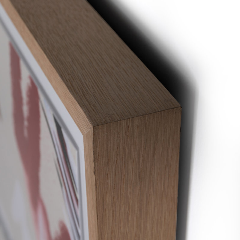 Flowing Conscience Abstract Print with Oak Frame