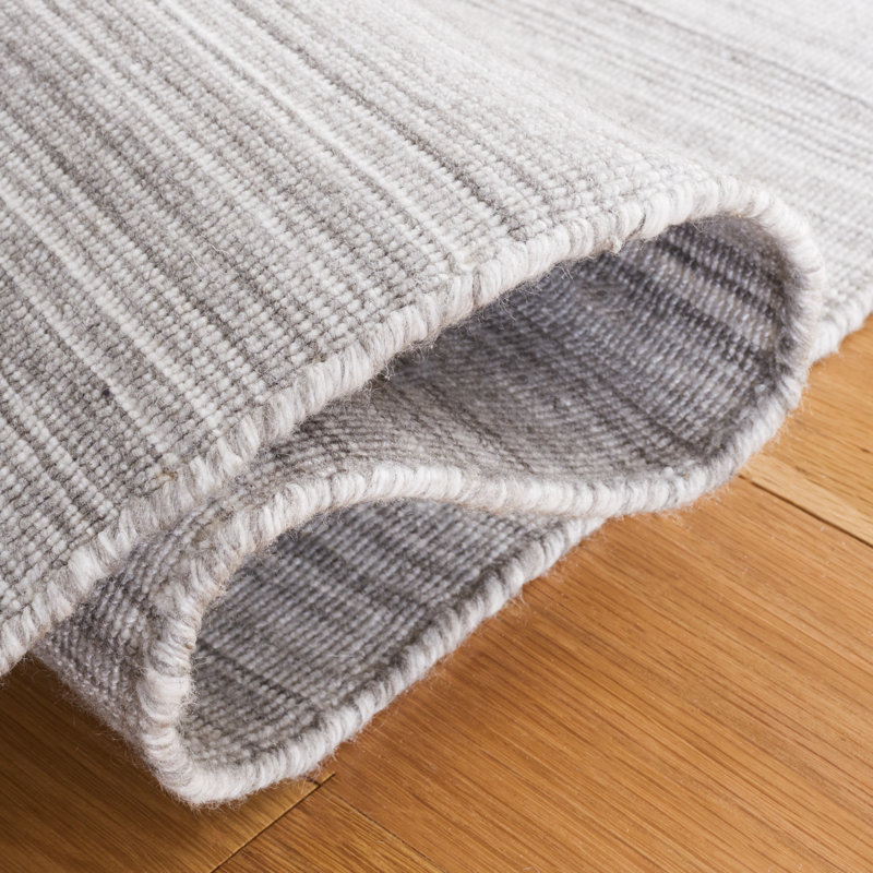 Bohemian Gray Synthetic Flatweave 4' x 6' Area Rug