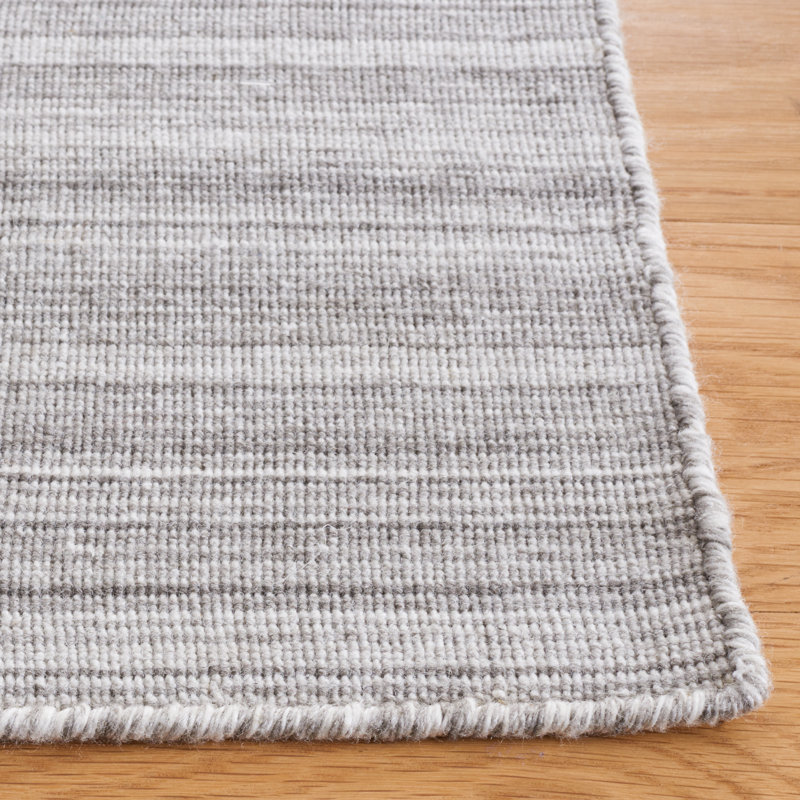 Bohemian Gray Synthetic Flatweave 4' x 6' Area Rug