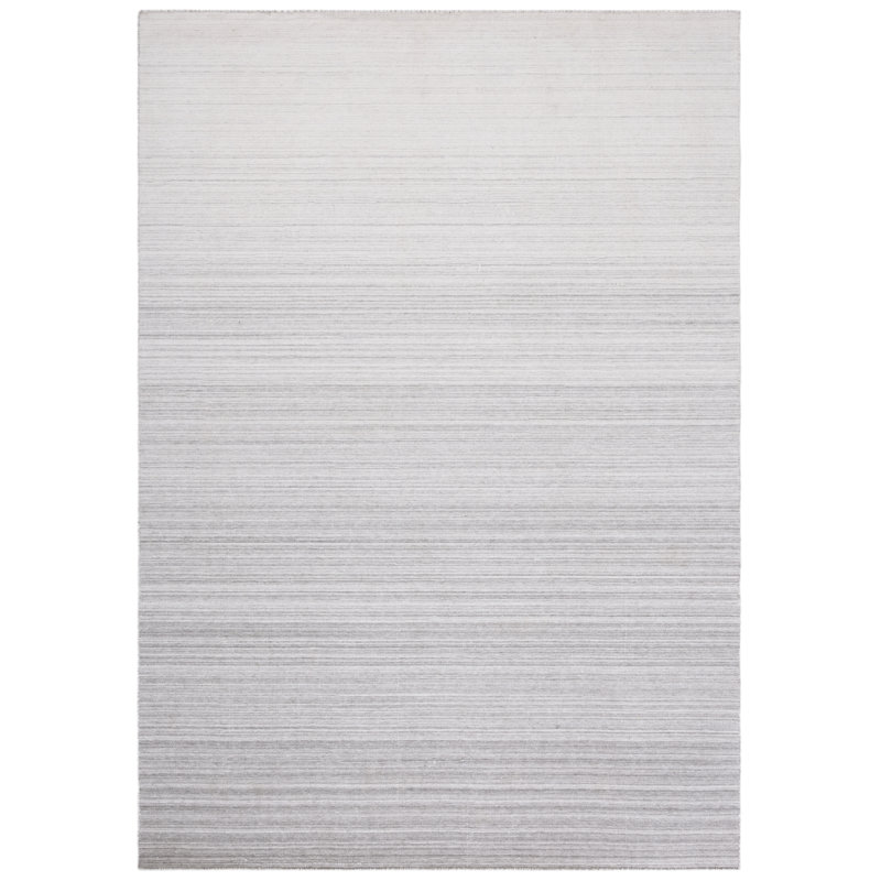 Bohemian Gray Synthetic Flatweave 4' x 6' Area Rug