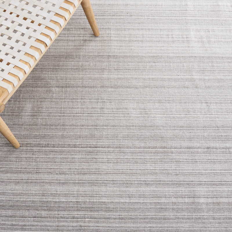 Bohemian Gray Synthetic Flatweave 4' x 6' Area Rug