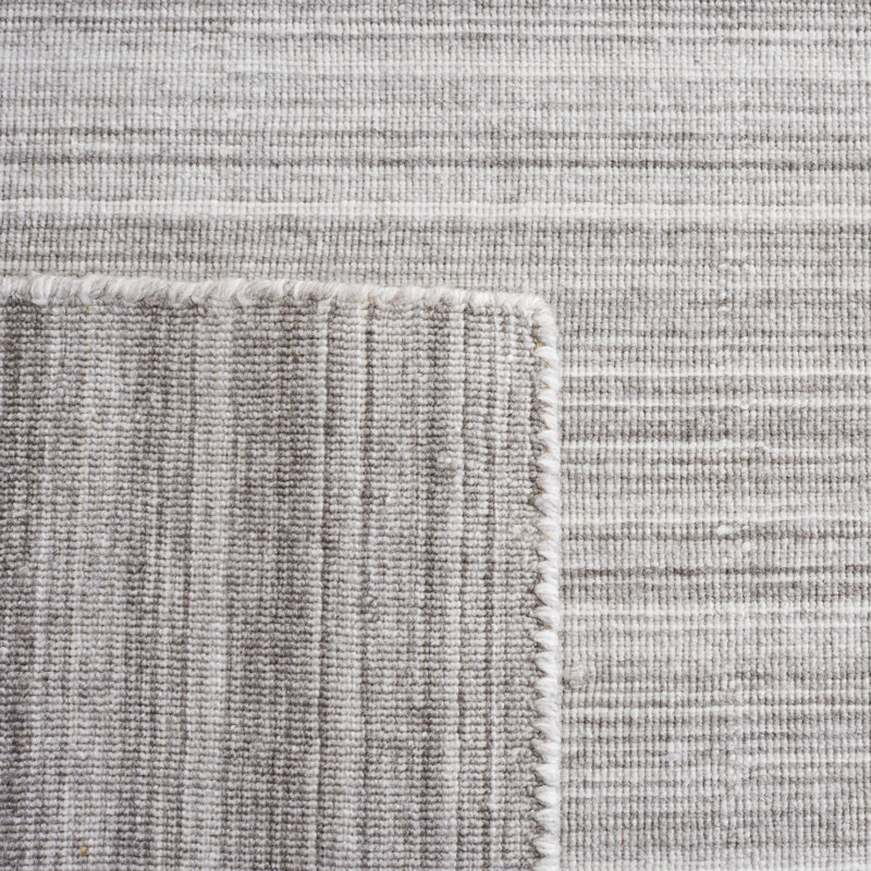Bohemian Gray Synthetic Flatweave 4' x 6' Area Rug