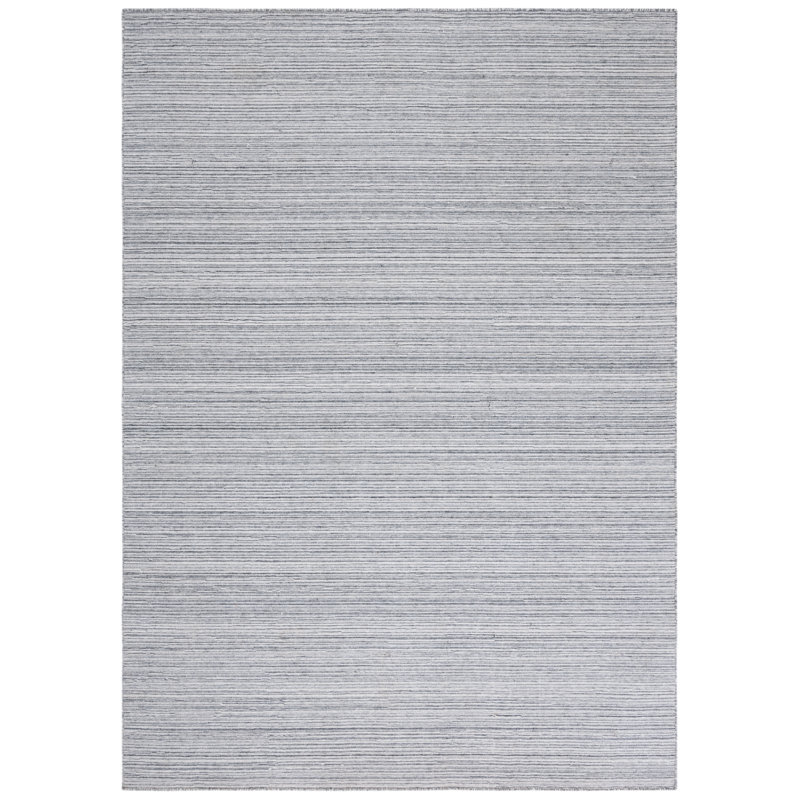 Nomadic Essence Gray Synthetic 4' x 6' Handwoven Flatweave Rug