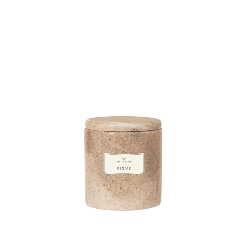 Lavender Bliss 7oz Soy Scented Candle in Tan Marble Jar