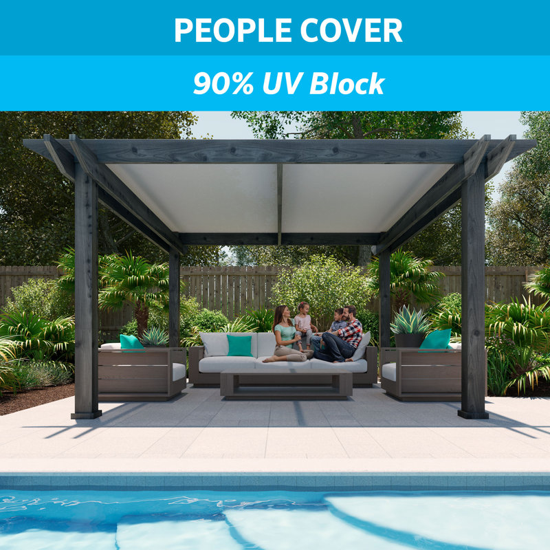 Coolaroo Stone Gray 6' x 15' HDPE Outdoor Shade Fabric Roll