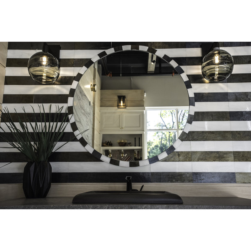 Metallic Beige Silver Glass Globe Sconce with Clear Shade