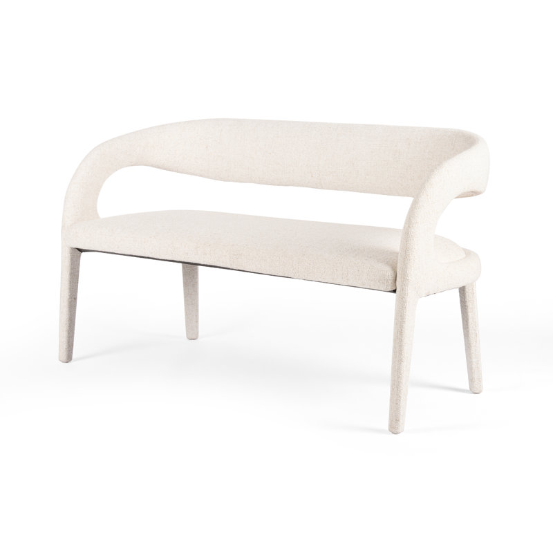 Elevated Natural Performance Upholstered 55" Dining Bench