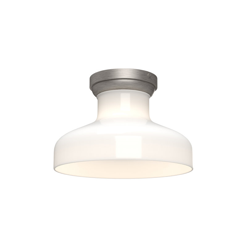 Westlake Brushed Nickel and Glass Flush Mount Light
