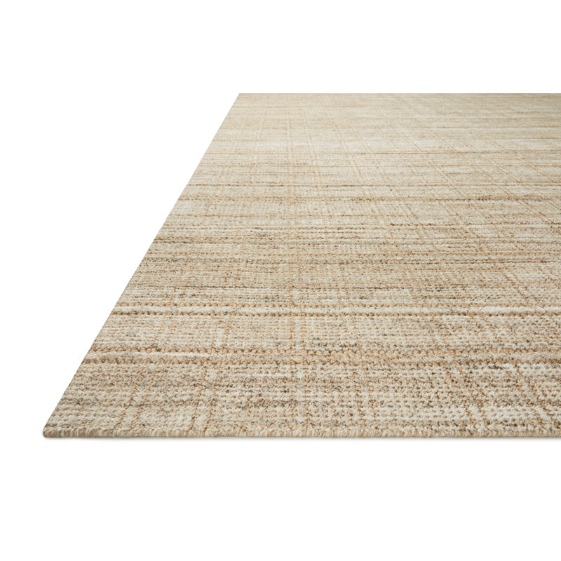 Casual Elegance Natural Sand Hand-Loomed Rectangular Rug - 11'6" x 15'