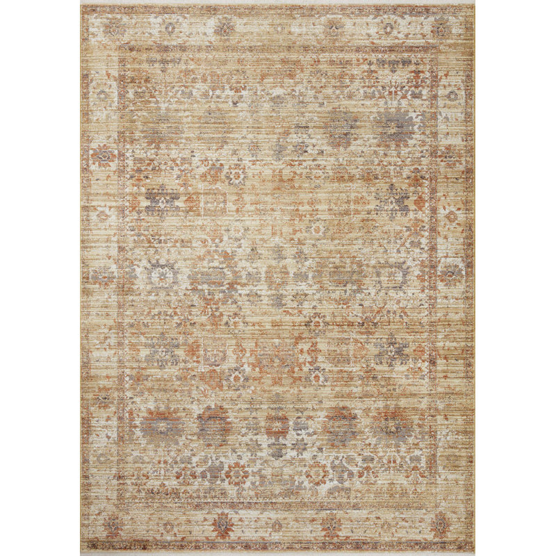 Sunset Multi Oriental Wool Blend 11'6" x 15'5" Rectangular Rug