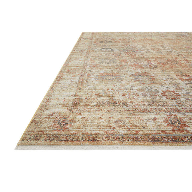 Sunset Multi Oriental Wool Blend 11'6" x 15'5" Rectangular Rug