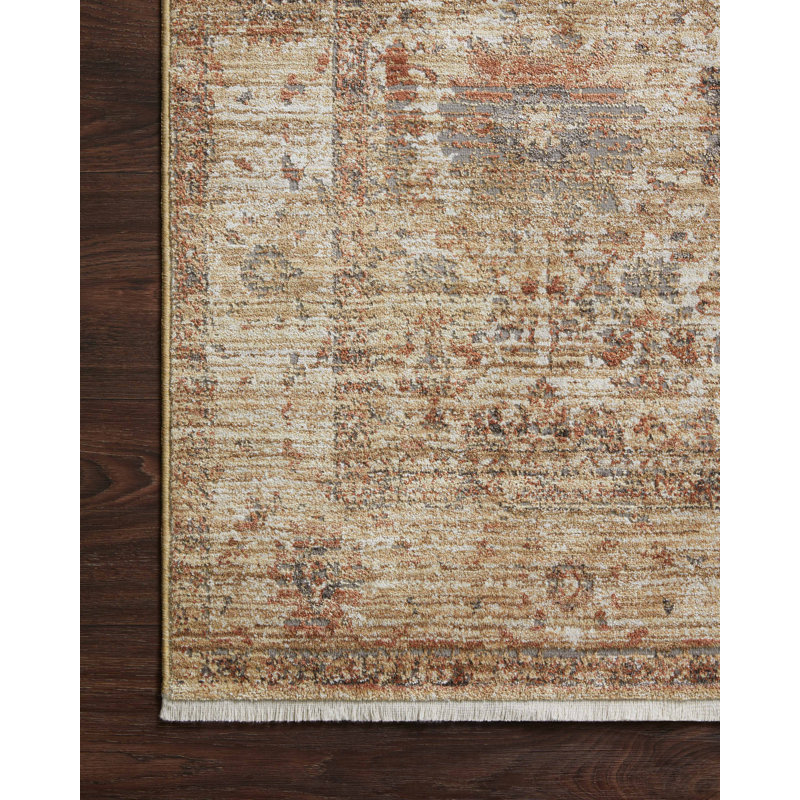 Sunset Multi Oriental Wool Blend 11'6" x 15'5" Rectangular Rug
