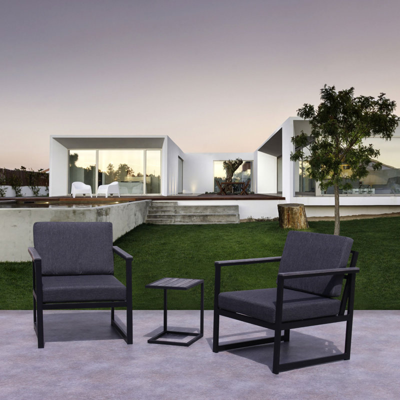 Catalina Driftwood Gray Club Chair with Cushions