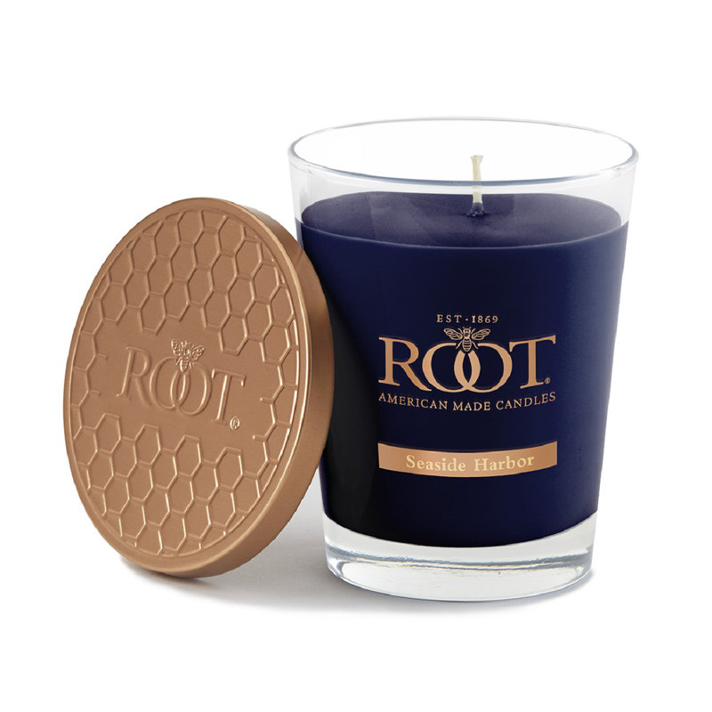 Seaside Harbor Navy Scented Beeswax Soy Jar Candle