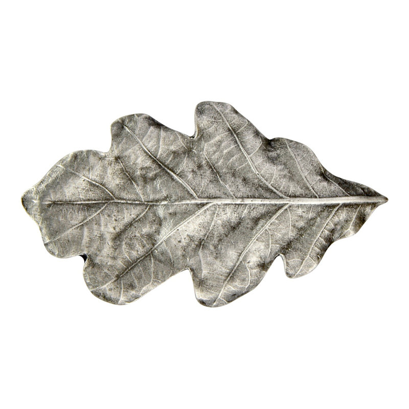 Antique Pewter Oak Leaf Novelty Knob