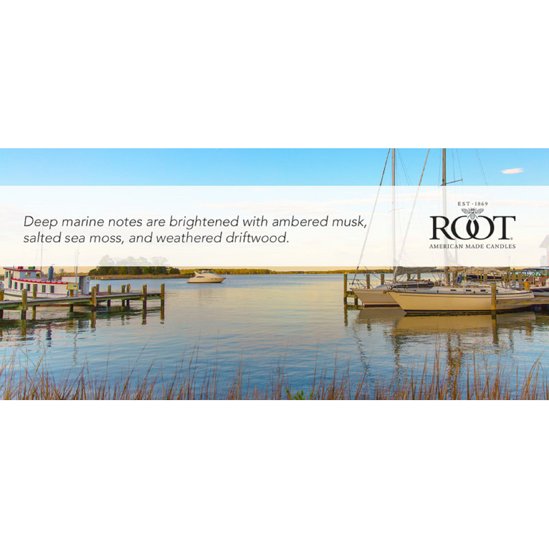 Seaside Harbor Navy Scented Beeswax Soy Jar Candle