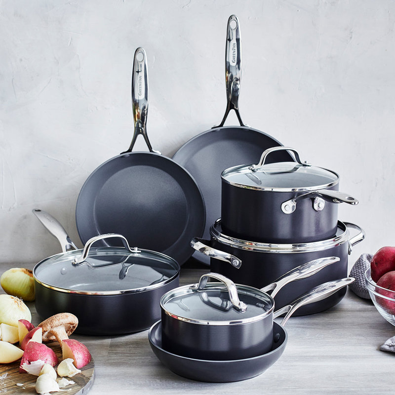 Valencia Pro 11-Piece Hard-Anodized Aluminum Nonstick Cookware Set