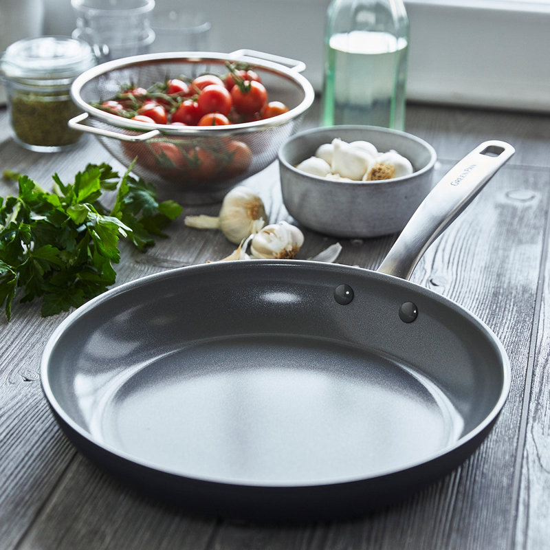 Gray 10" Aluminum Ceramic Nonstick Frying Pan
