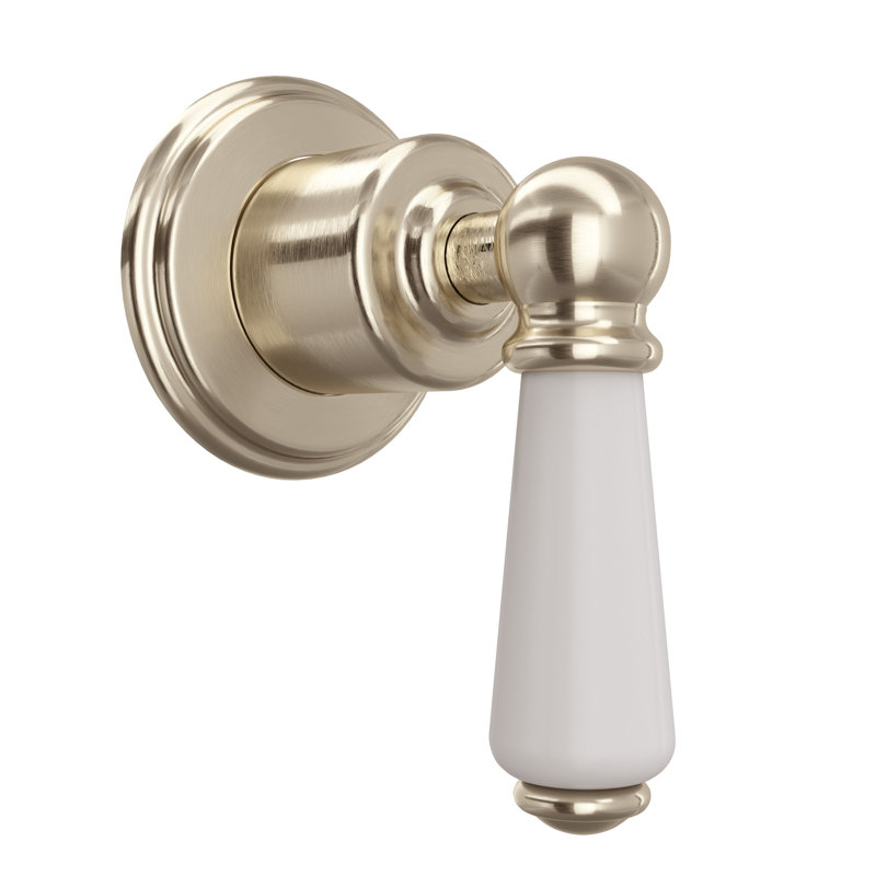 Edwardian Satin Nickel Shower Lever Trim