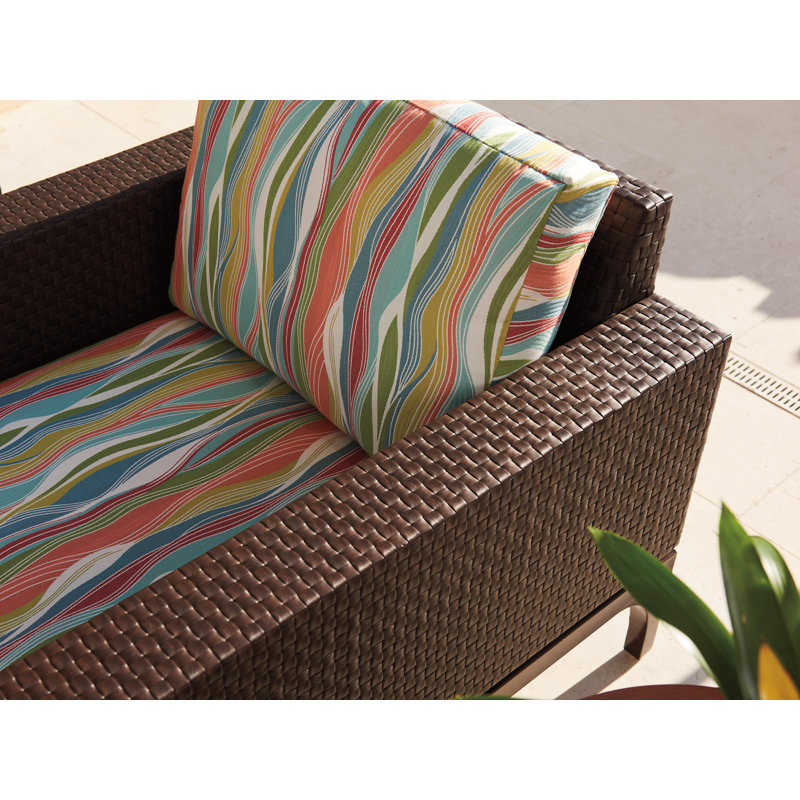English Walnut and Woven Wicker Outdoor Dining Chair